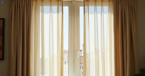 Dull dusty drapes in samford before professional cleaning